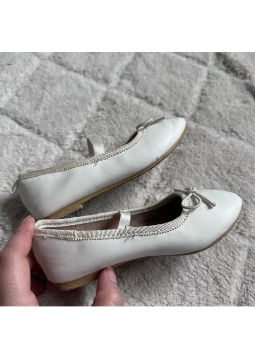 Cat & Jack | White Toddler Nora 2.0 Classic Ballet Flats | Size 9